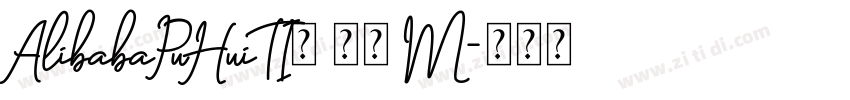 AlibabaPuHuiTI3 35 M字体转换